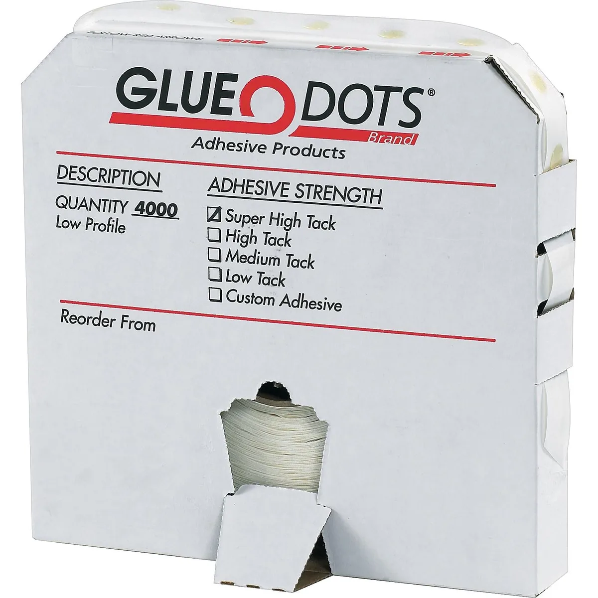 Glue Dots Glue Dots Pro Medium Profile 1/2" Clear 2000/Roll GD105 — product photo