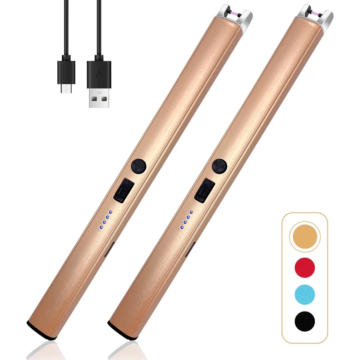 Beyio Smoking Accessory Gold 8.26 in 2.4 in .7 in 4 LED — product photo