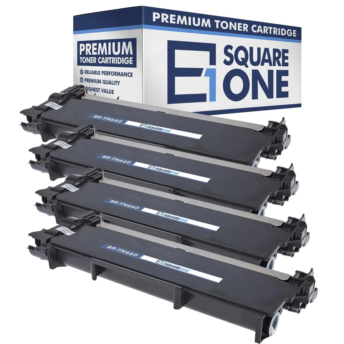 eSquareOne eSquareOne S1-BR-TN660-04 Black Toner Cartridge 4-Pack — product photo