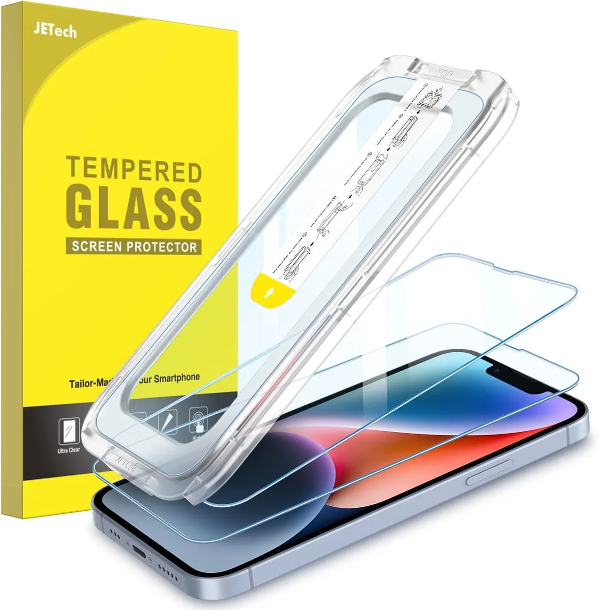 NuoTo NuoTo One Touch Install Screen Protector iPhone 17e 2026 16e 14 6.1-Inch 2-Pack — product photo