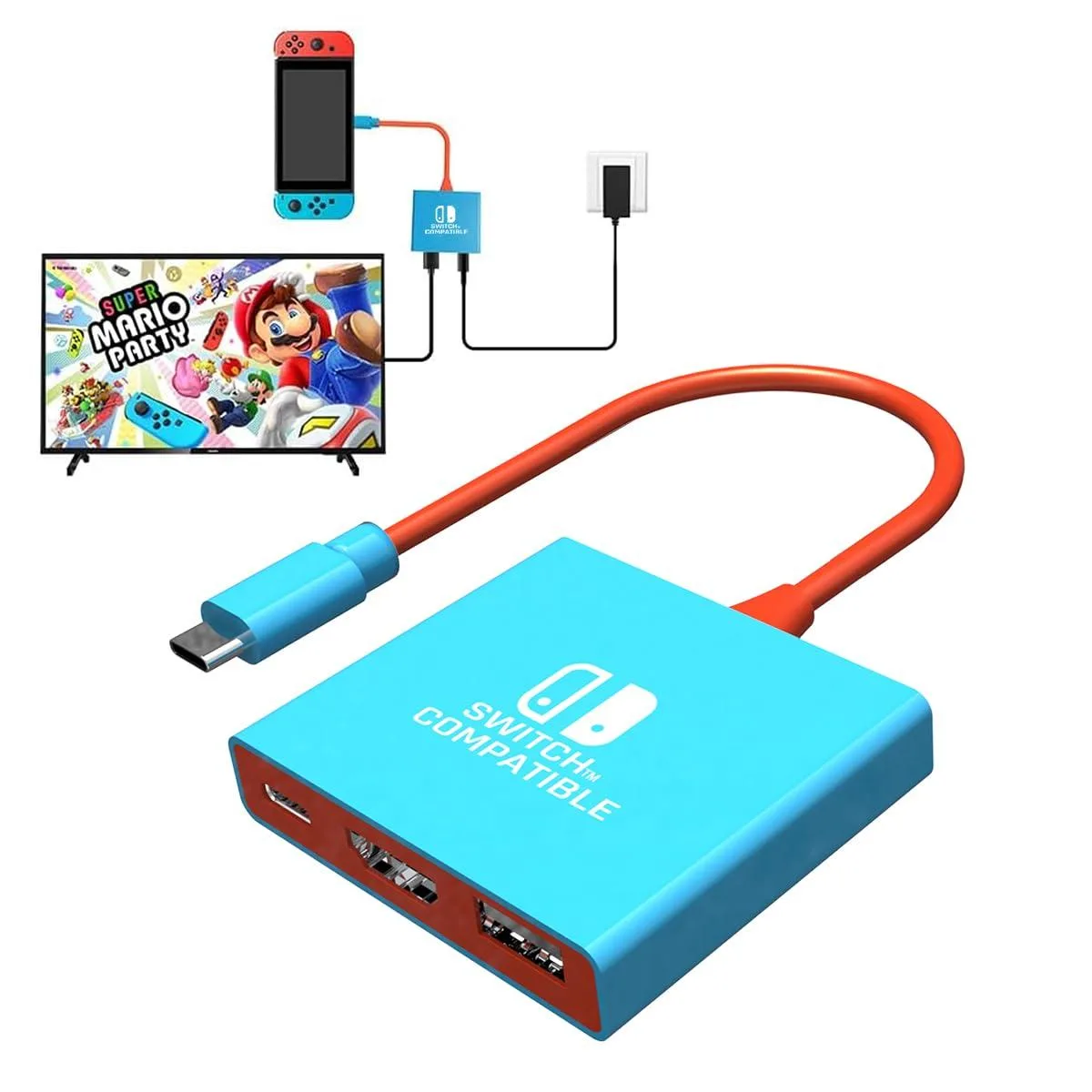  pdobq Series 3 Blue Docking Station 1080p 60Hz HDMI 2.0 USB 3.0 — product photo