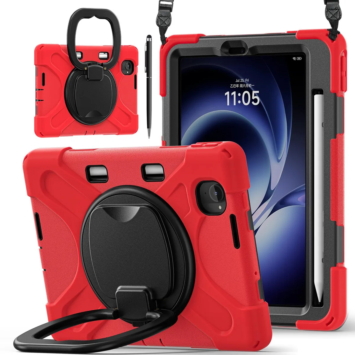 Werleo Werleo case for Xiaomi Redmi K Pad 8.8 inch 2025 with 360 stand straps pencil holder Black — product photo