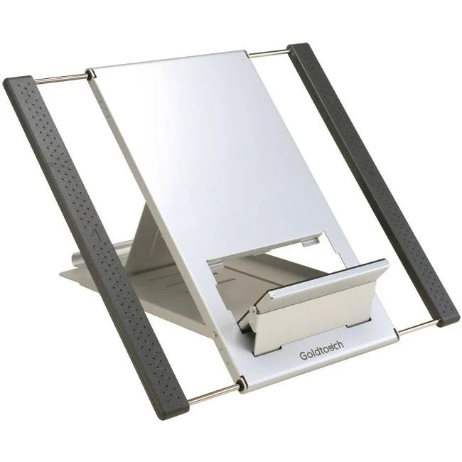 Aluminium notebook stand, collapsible into neoprene cover