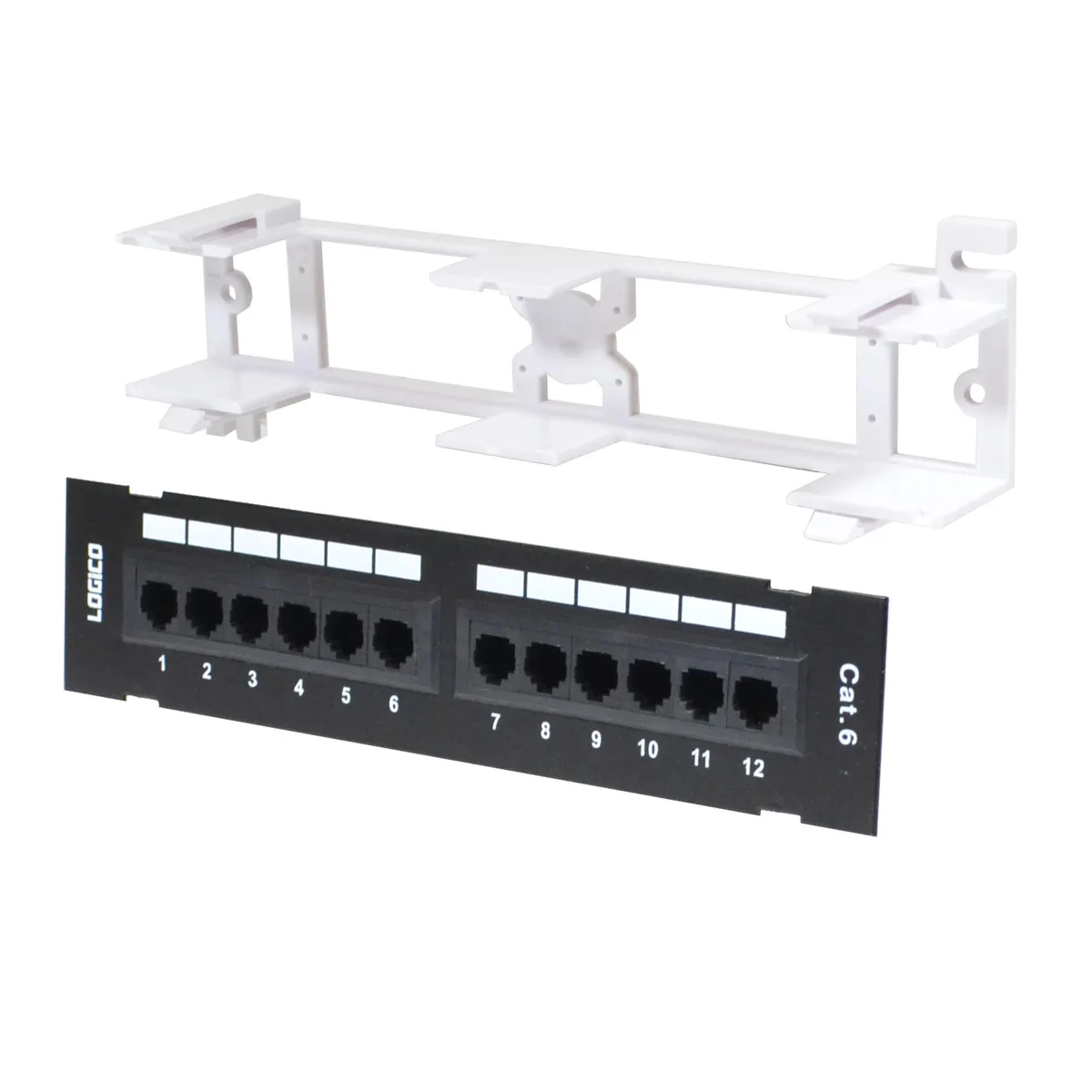 Logico Logico PNL6EU12W Cat6 12 Port Patch Panel 110 IDC Wall Mount — product photo