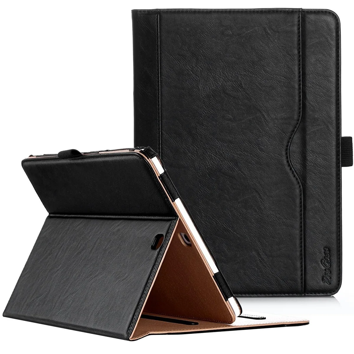 ProCase ProCase Galaxy Tab S2 9.7 Leather Stand Folio Case Cover 2 in 1 Accessory Black — product photo