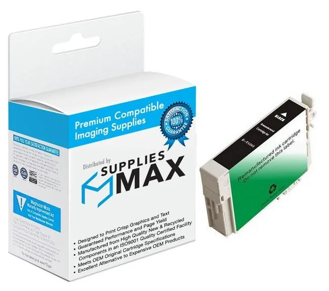SuppliesMax SuppliesMax Epson T126120 Black Inkjet Cartridge 740 Pages — product photo