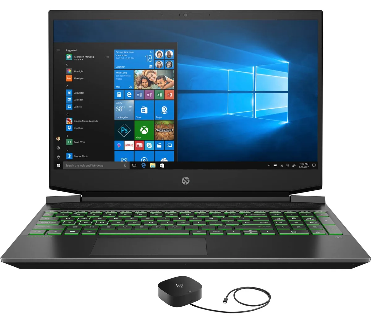 HP HP Pavilion 15z-ec200 gaming laptop Ryzen 5 5600H 15.6 144Hz GTX 1650 8GB 256GB Shadow Black — product photo