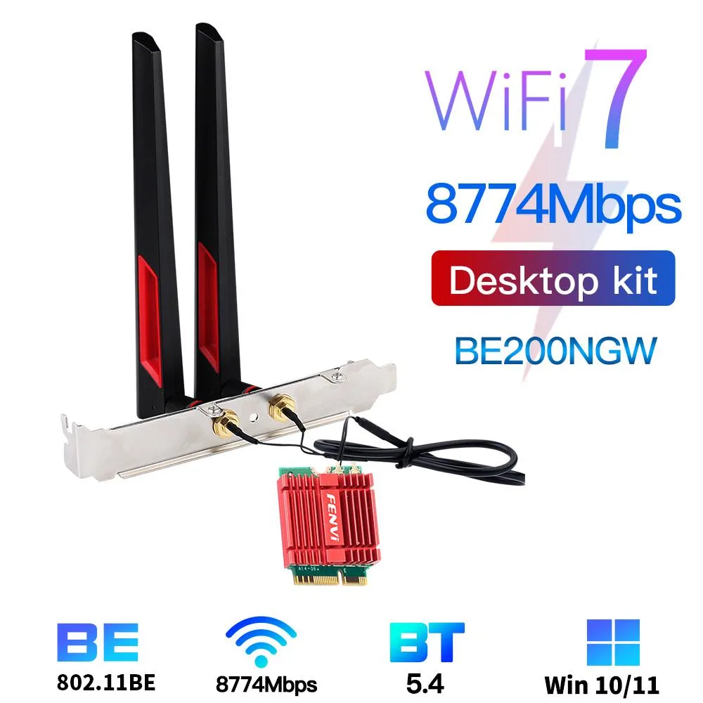fenvi fenvi WIFI 7 BE200 Tri-Band M.2 Wi-Fi Adapter Red — product photo