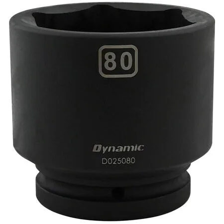 Black phosphate 1-inch drive socket 80mm long six-point finish