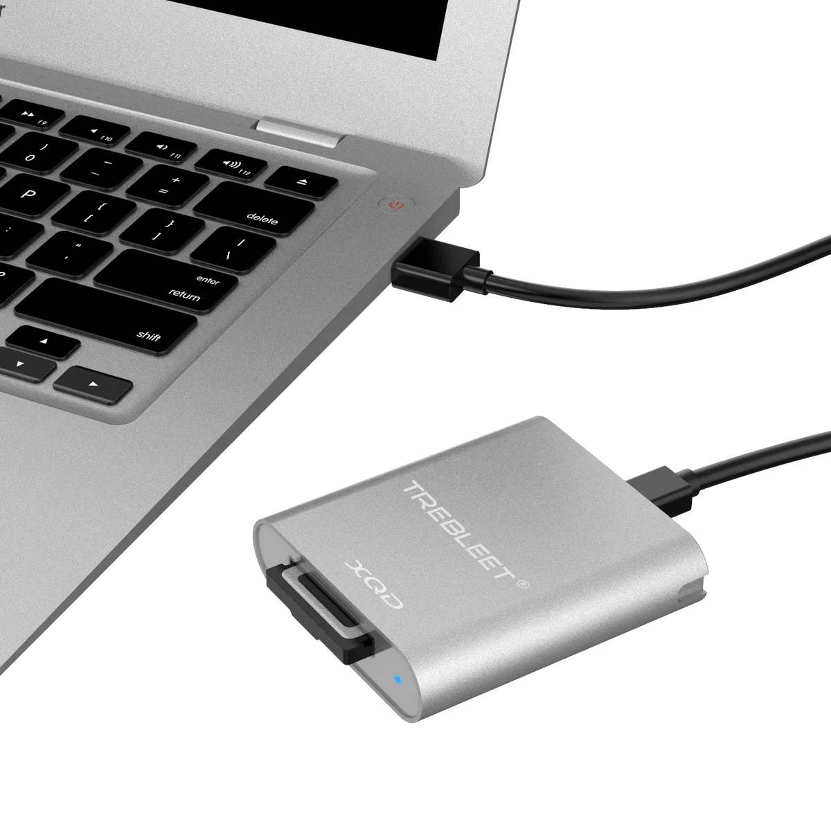 TREBLEET TREBLEET XQD Card Reader USB 3.0 5Gbps Silver — product photo