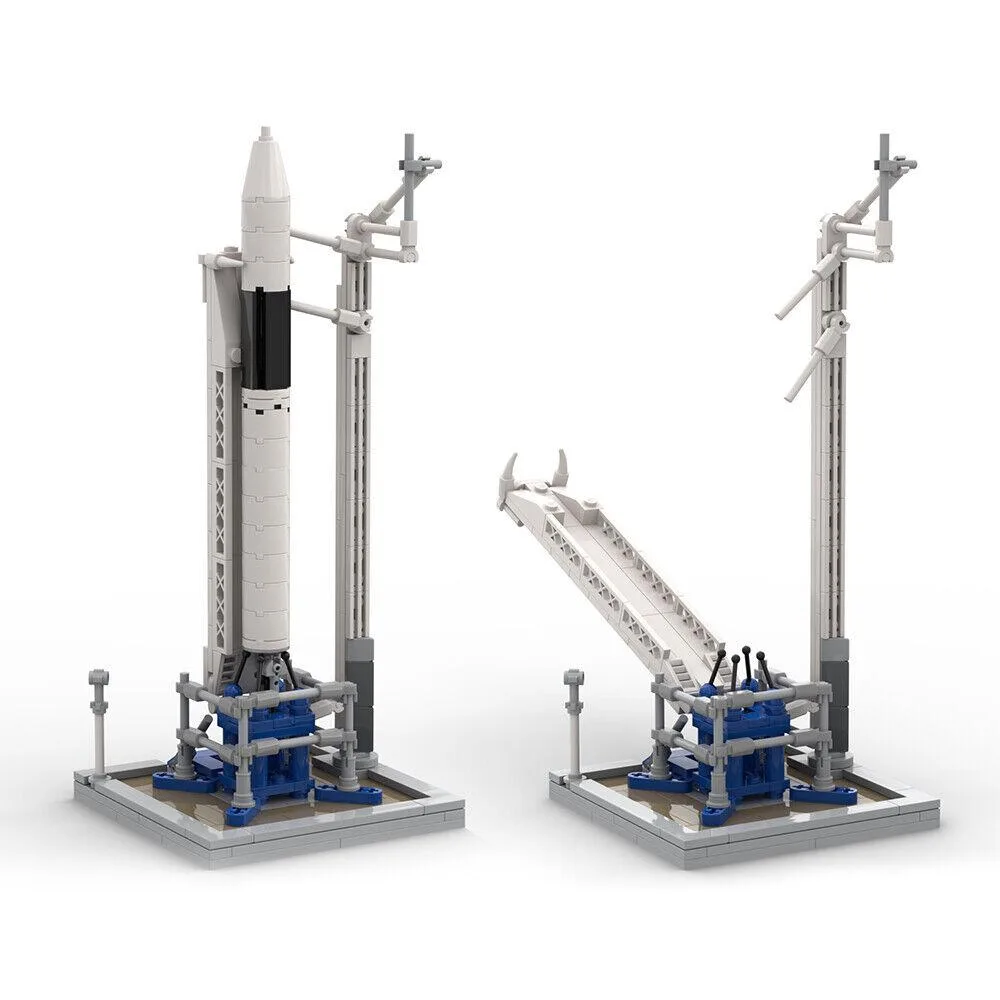 ZITIANYOUBUILD ZITIANYOUBUILD Saturn V Launch Vehicle &amp; Pad 261 Pieces Building Set — product photo