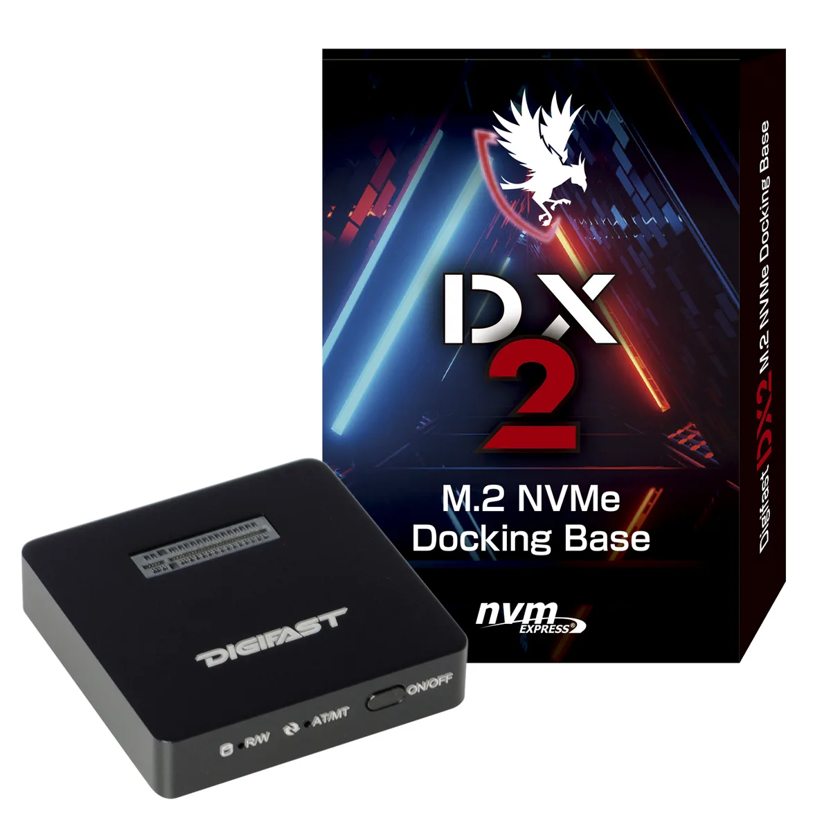 Digifast Digifast M.2 NVMe SSD Docking Base USB 3.2 Gen 2 Type-C 10 Gbps Black — product photo