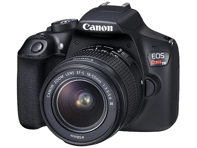 Canon Canon EOS Rebel T6 1159C003 DSLR camera with 18-55 mm lens — product photo