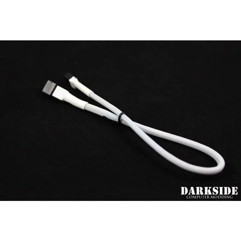 Darkside Computer Modding Darkside Computer Modding DS-0243 12" 3-Pin Fan Cable White — product photo