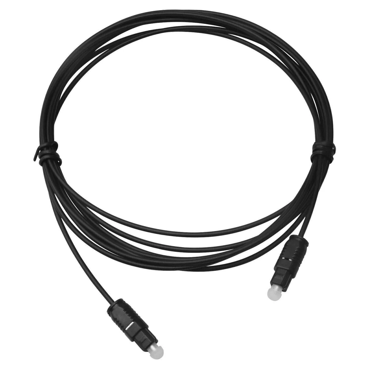  GENERIC Toslink Digital Optical Audio Cable 6 FT 1.8 M Black OD 5.0 — product photo