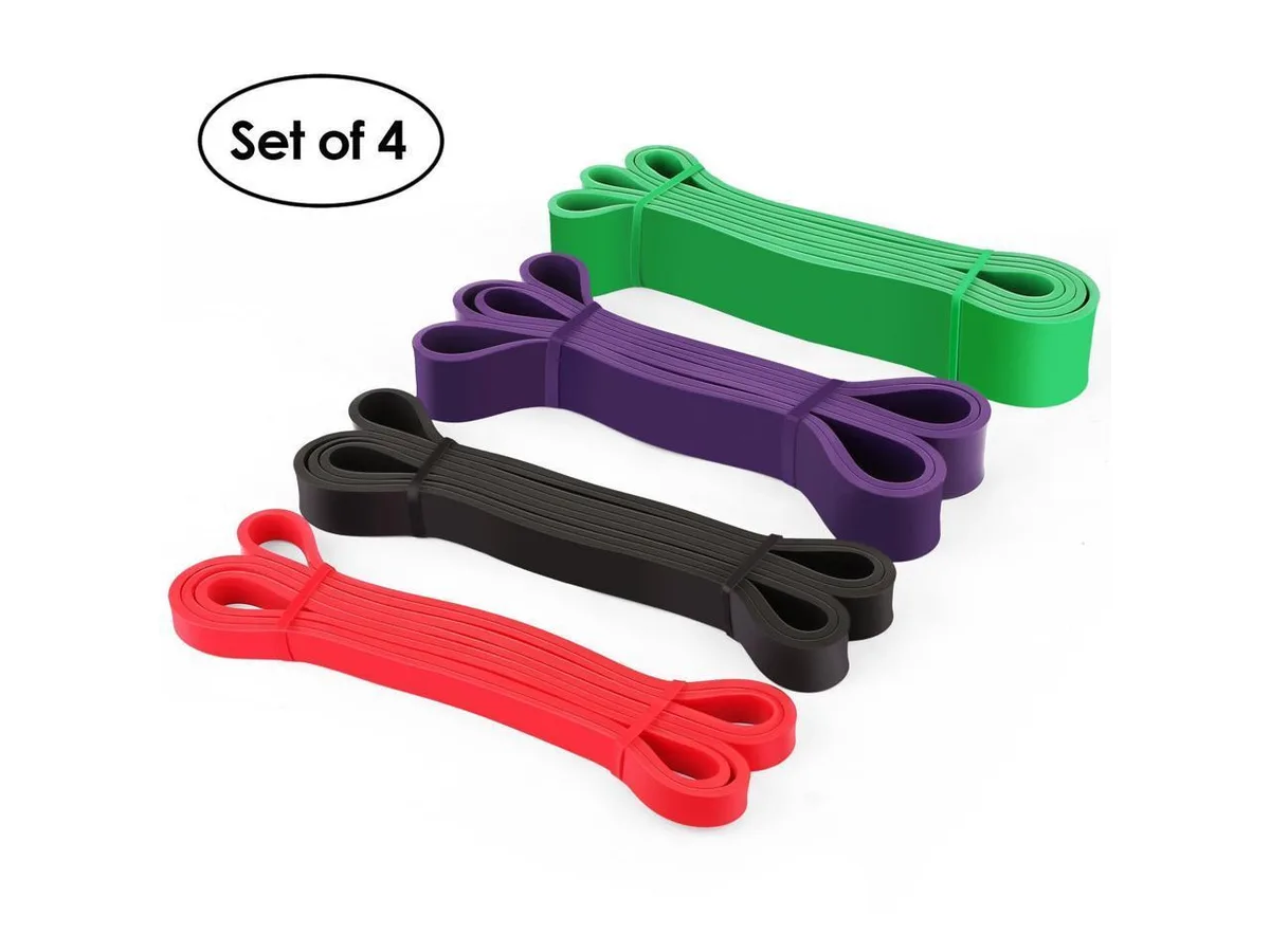 BONAEVER BONAEVER 4x Pull Up Resistance Bands 100% Natural Latex — product photo