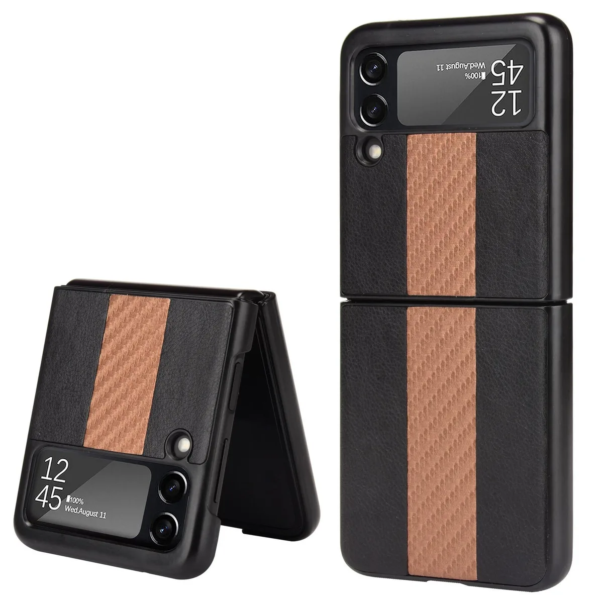 The Perfect Part The Perfect Part case for Samsung Galaxy Z Flip 3 5G leather shockproof black 180° — product photo