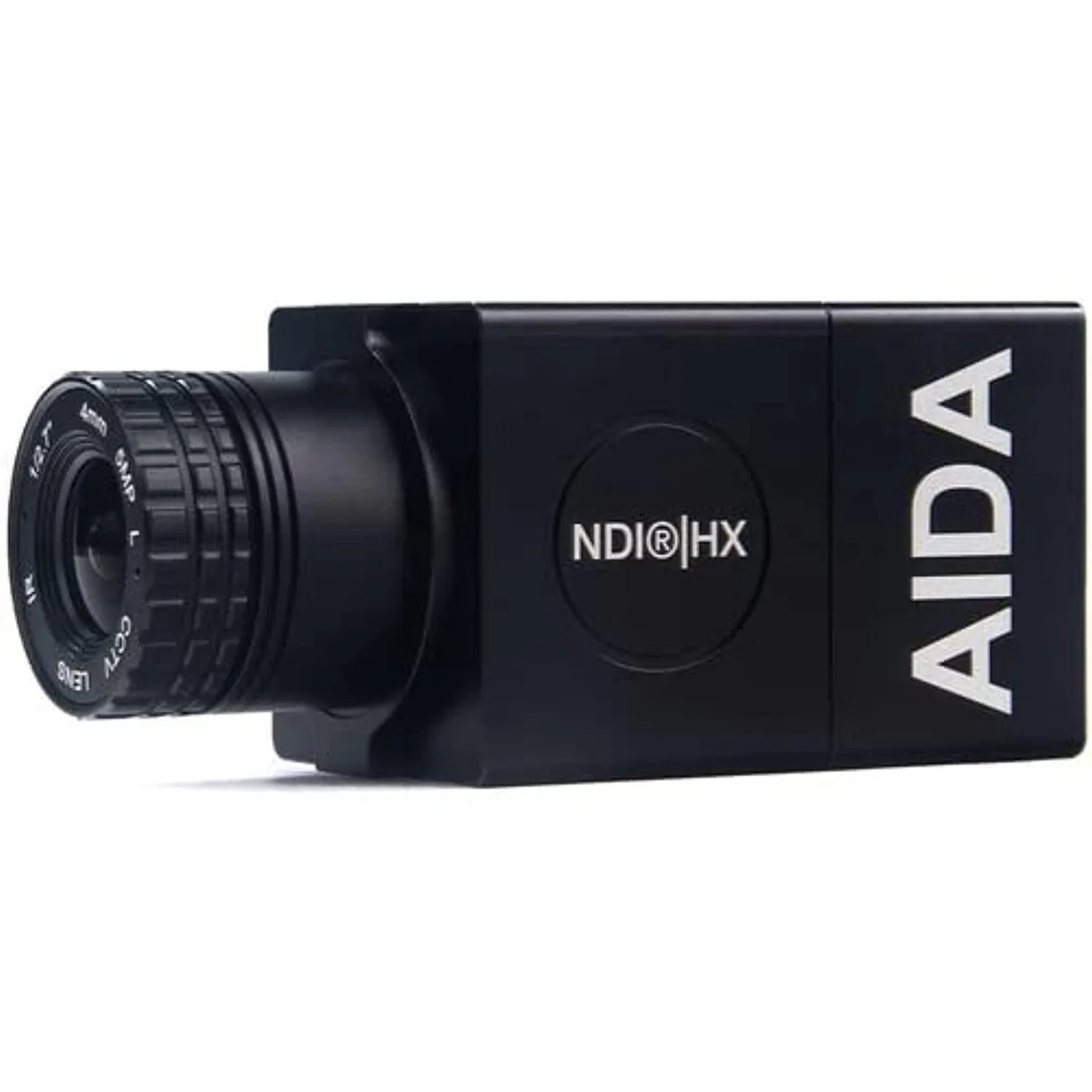 Compact cube camera with CS lens and tripod mounts