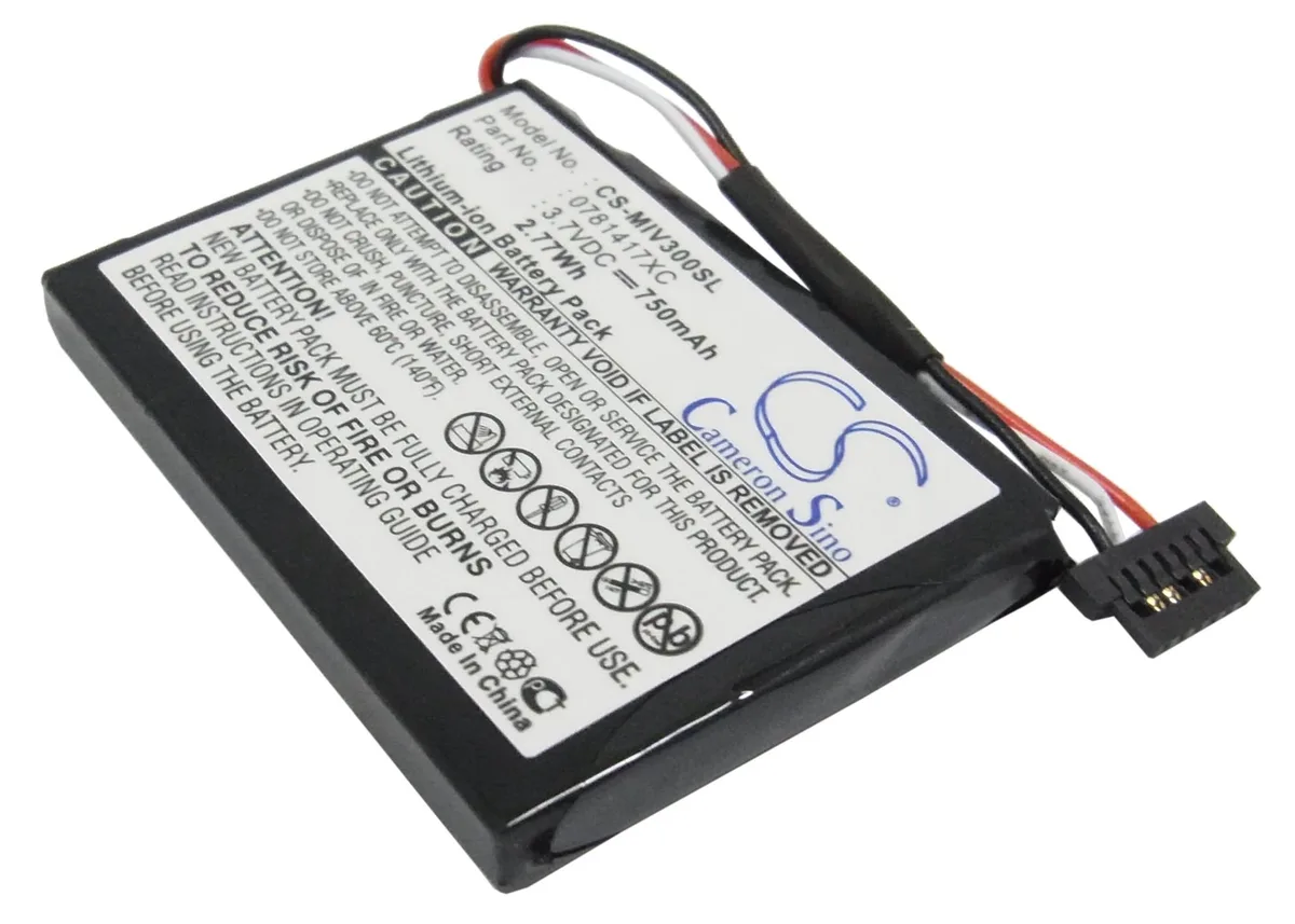 CameronSino CameronSino DS-CS-MIV300SL 750mAh GPS Battery for Mio Moov 300 310 330 350 360 370 — product photo