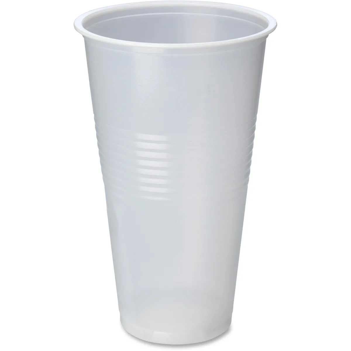 Clear disposable cups in bulk carton packaging
