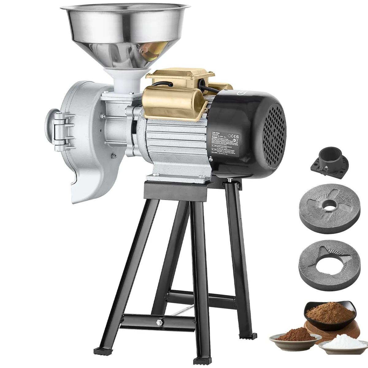 VEVOR VEVOR Electric Grain Mill Grinder 3000W Wet Dry 110 lbs/h — product photo