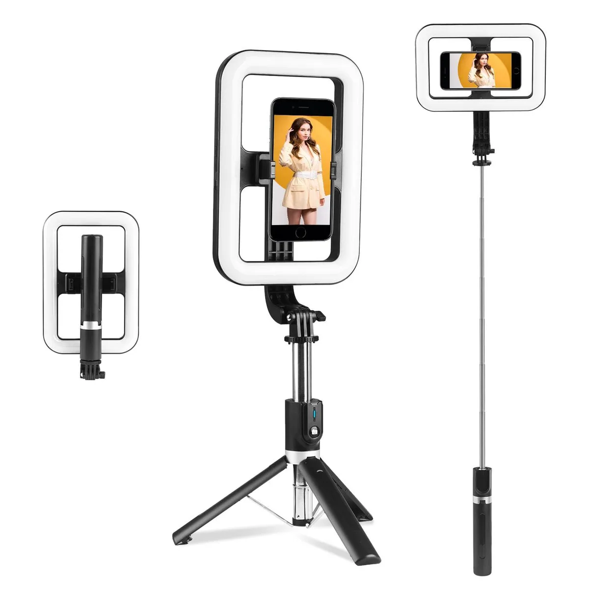 Neewer SLTSD0B Ring Light Tripod 25-138 cm 3000-6500K CRI 96+ Bluetooth — product photo