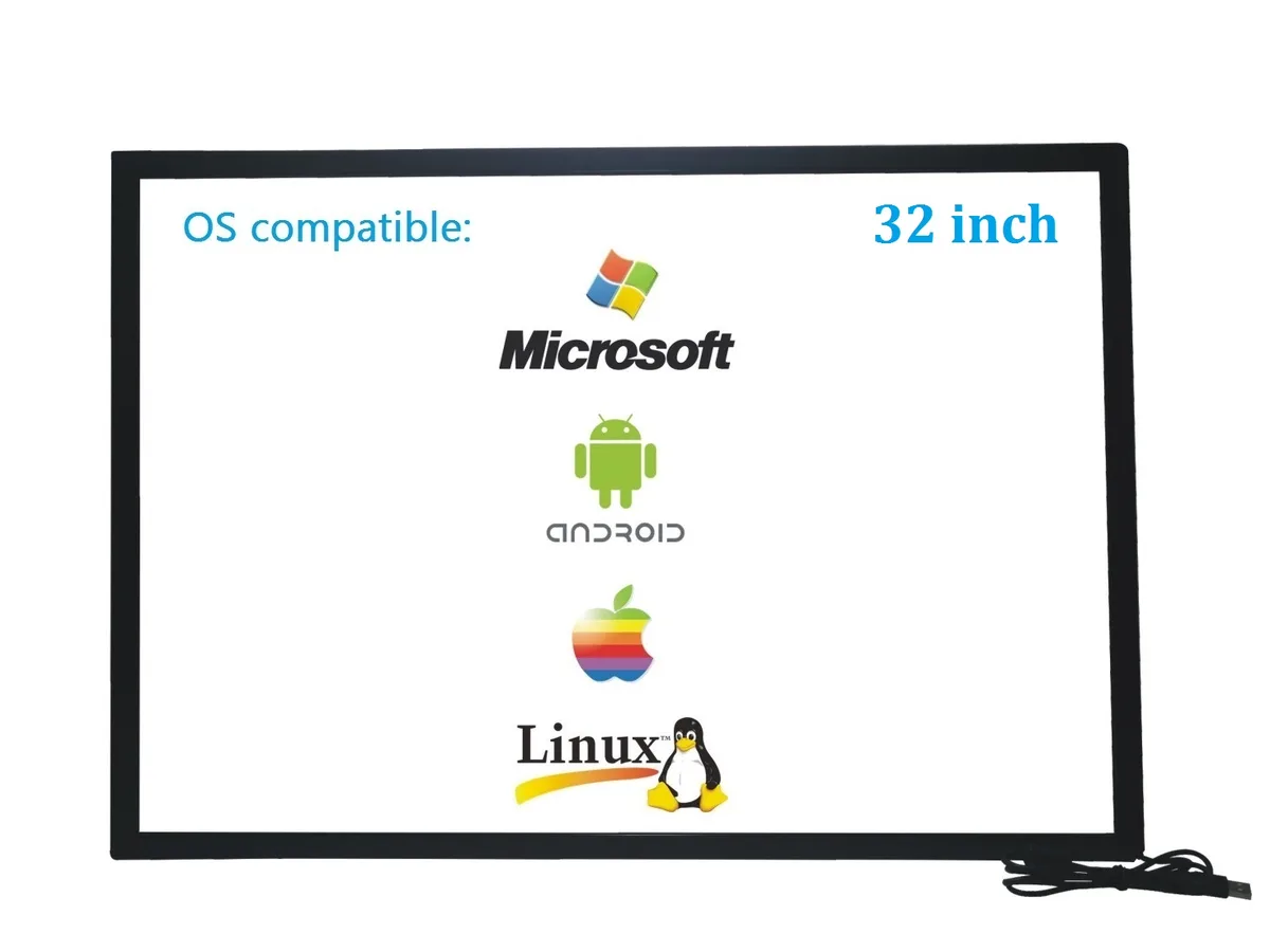 Guangzhou Goodtouch Electronics Co.,LTD Guangzhou Goodtouch Electronics Co.,LTD GT315-IR 32" 10-point IR touch overlay — product photo