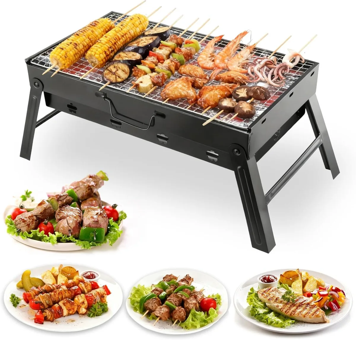  Ruutcasy SKJ-001 15" Foldable Charcoal BBQ Grill — product photo