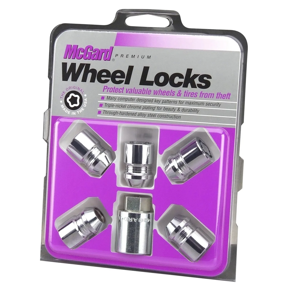 MCGARD MCGARD 24552 Wheel Lock Set M12 x 1.25 Chrome Cone Seat — product photo