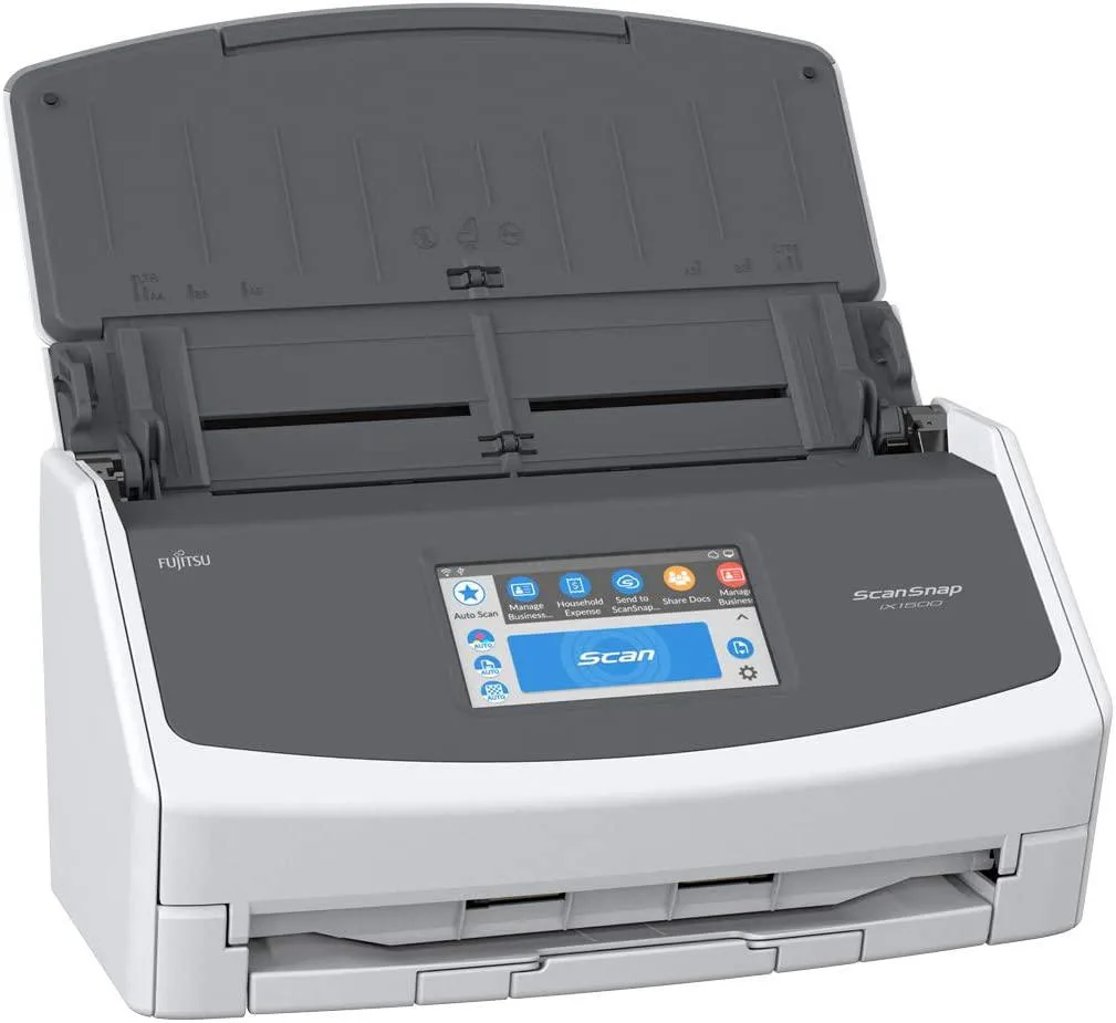 BFKK BFKK ScanSnap iX1500 4.3-inch touch screen document scanner (White Model) — product photo