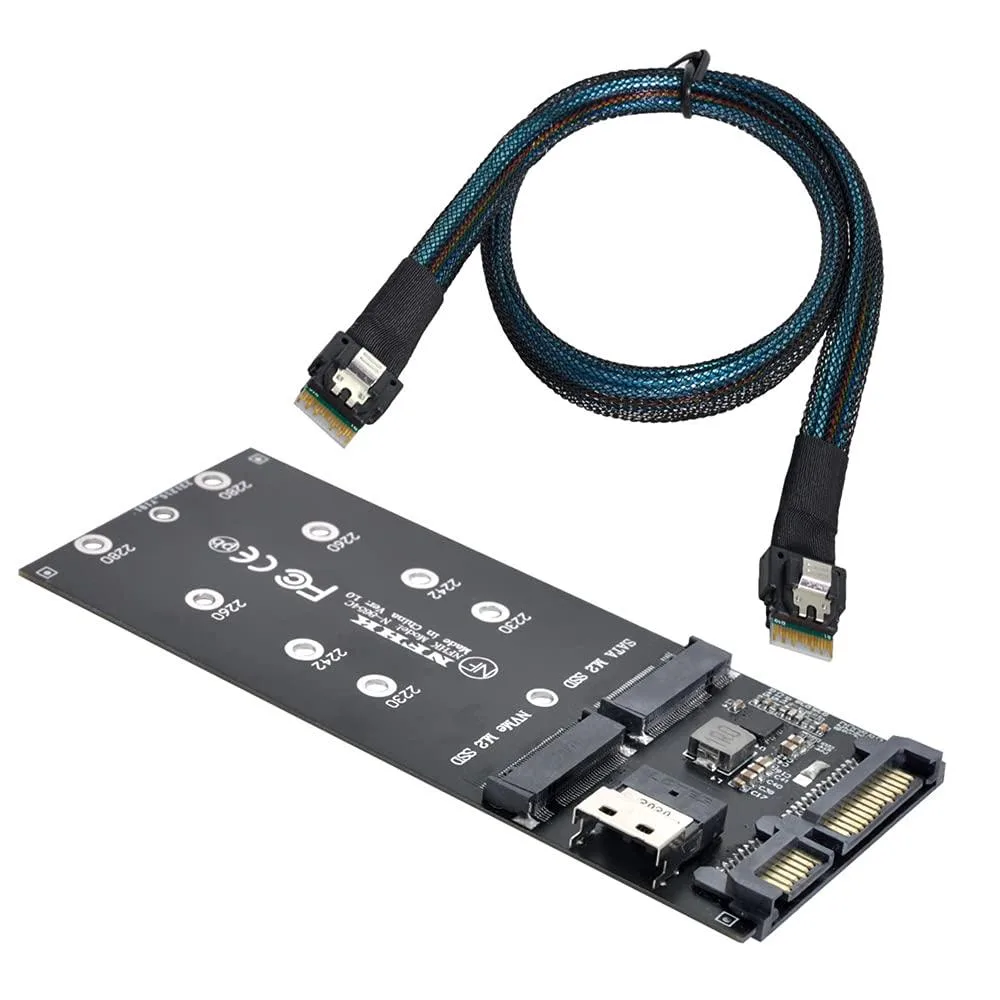 Vszerda Vszerda NF-SF-016+SF-100-0.5M SFF-8654 Cable &amp; Card Kit — product photo