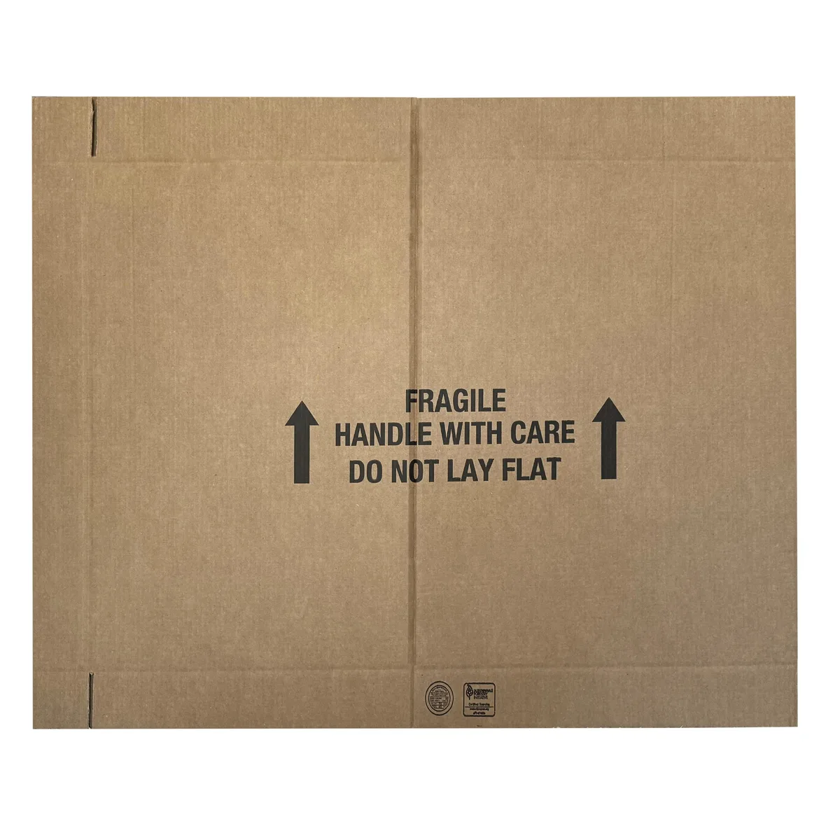Two flat corrugated TV moving boxes 72x6x40 inches 44 ECT rating