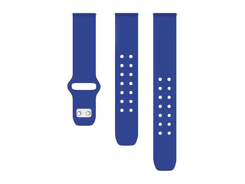 SAMSUNG SAMSUNG Quick Change Silicone Sport Watch Band 20mm Blue — product photo