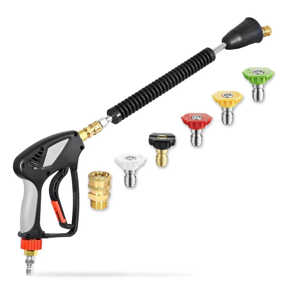  TOOLCY Pressure Washer Gun AGW-3 with 18" Wand 5000 PSI 10.5 GPM 3/8" M22-14mm — product photo