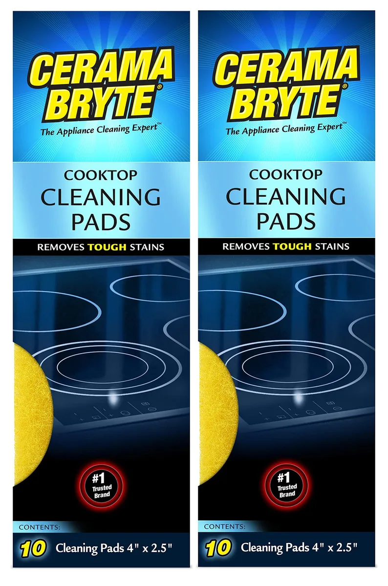 White rectangular cleaning pads in a 20 pack 2.5 inch size
