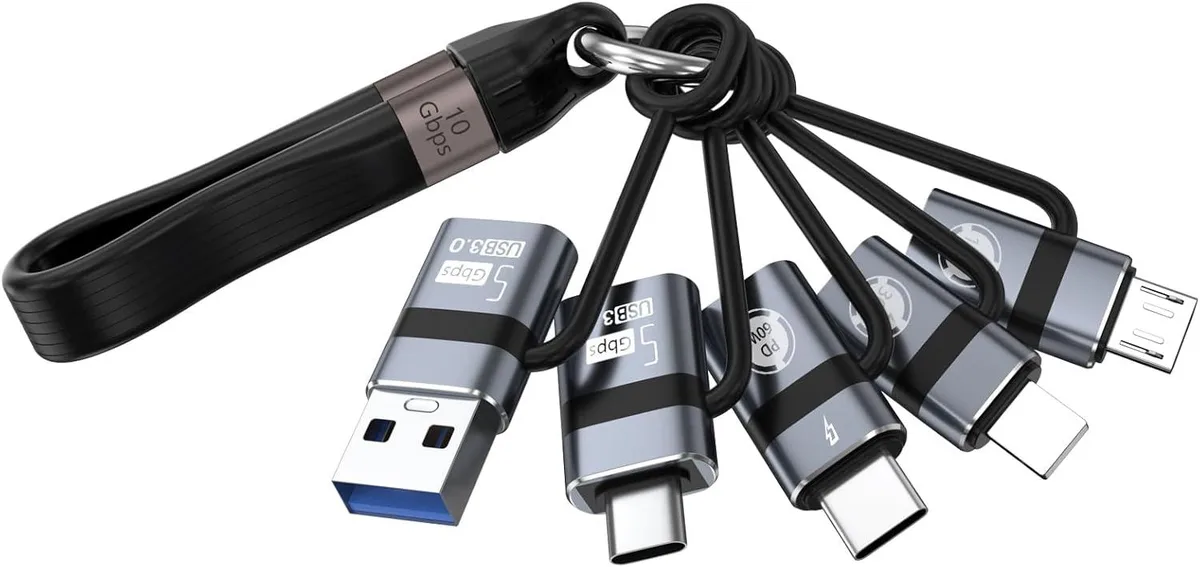 FLEANE FLEANE USB-C multi-adapter kit 6-piece audio adapter — product photo