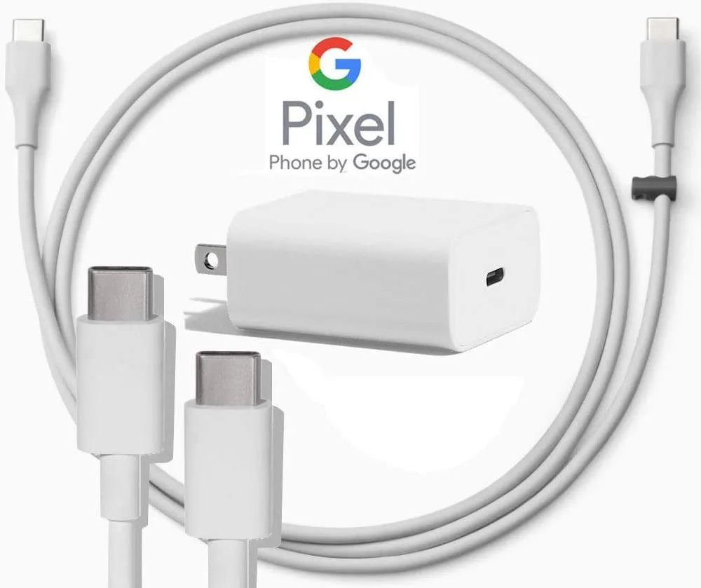 Google Google 18W USB-C Charger 3 ft Cable White — product photo