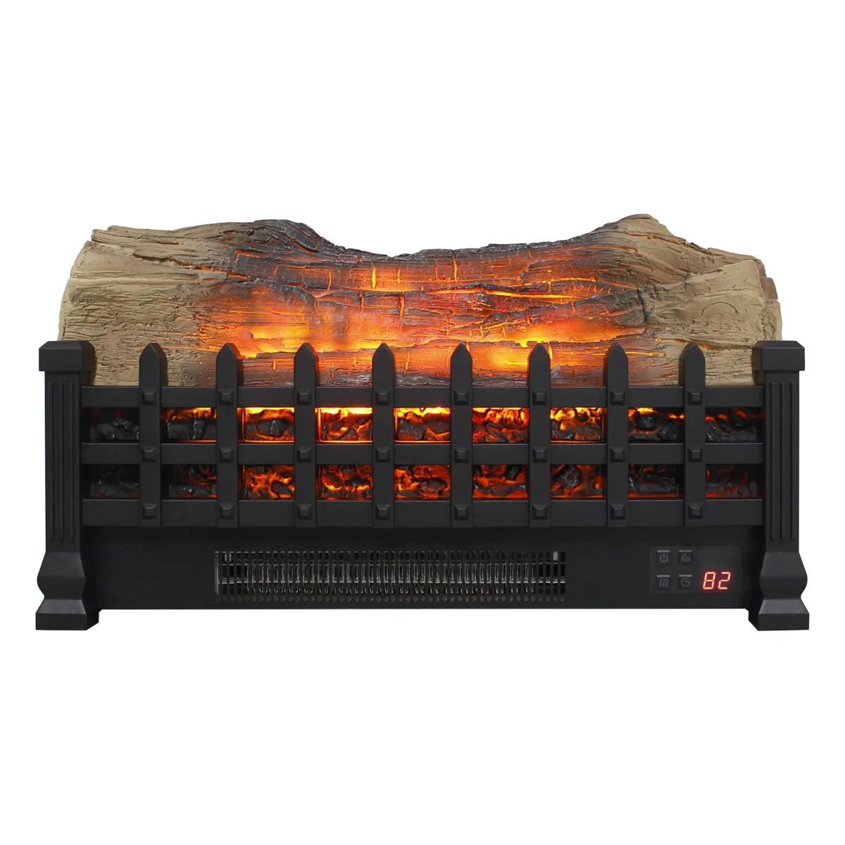 tuphen tuphen 20 inch Electric Fireplace 3D Log Set Antique Black — product photo
