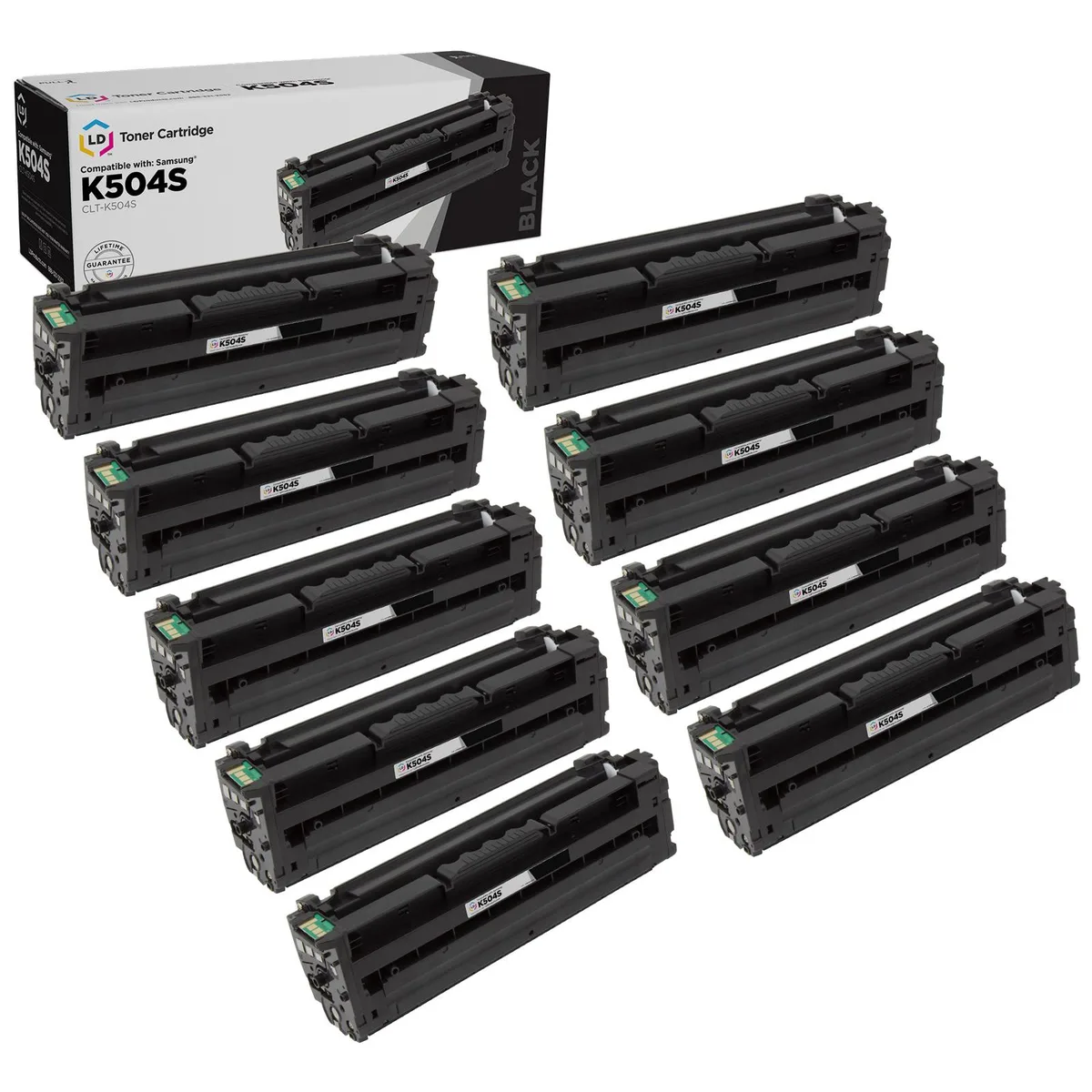 SAMSUNG LD Products Compatible Toner for Samsung K504S Black 9-Pack 2500 Pages — product photo