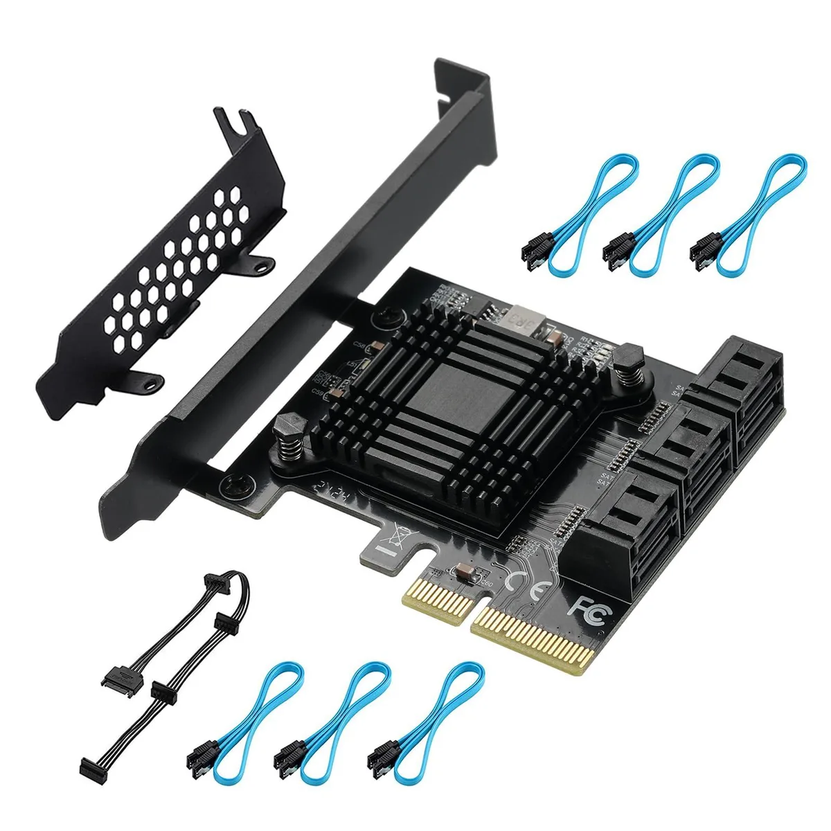 Vszerda Vszerda PCIe to SATA 3.0 Card 6 Ports ASM1166 — product photo