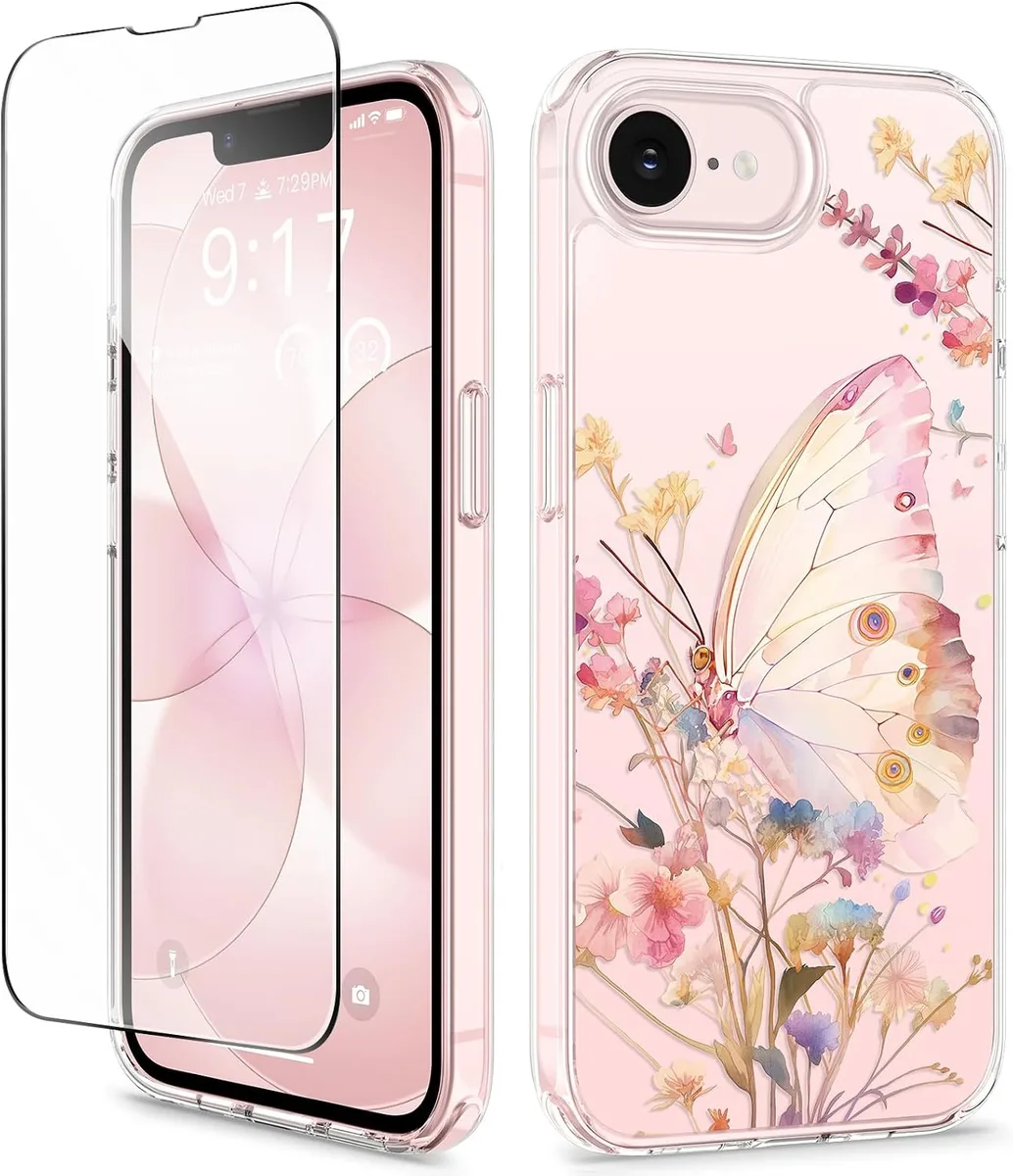 Transcend Transcend iPhone 16e/17e Case with Screen Protector Magic Butterfly — product photo