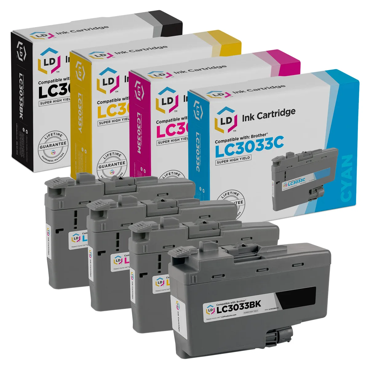 Brother Brother LC3033 4-Pack Ink Cartridges (Genuine Brands) — product photo