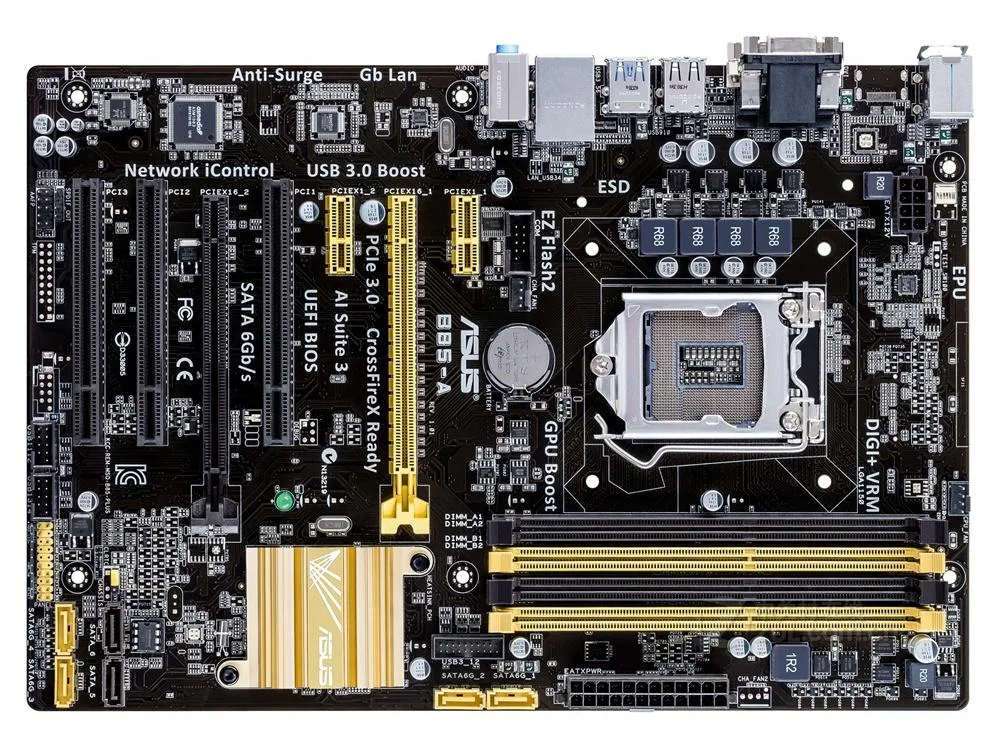 ASUS ASUS B85-A Intel B85 DDR3 32GB ATX motherboard — product photo