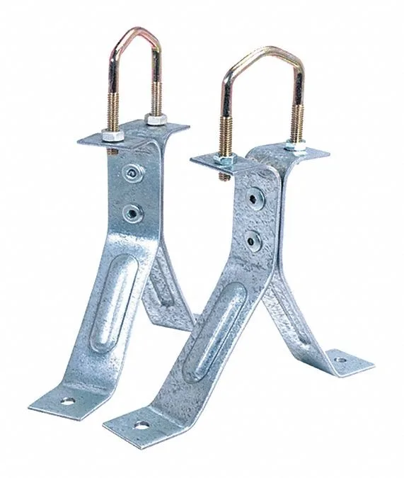 Silver ceiling adaptor with .75 in by 18 ft anodized steel straps