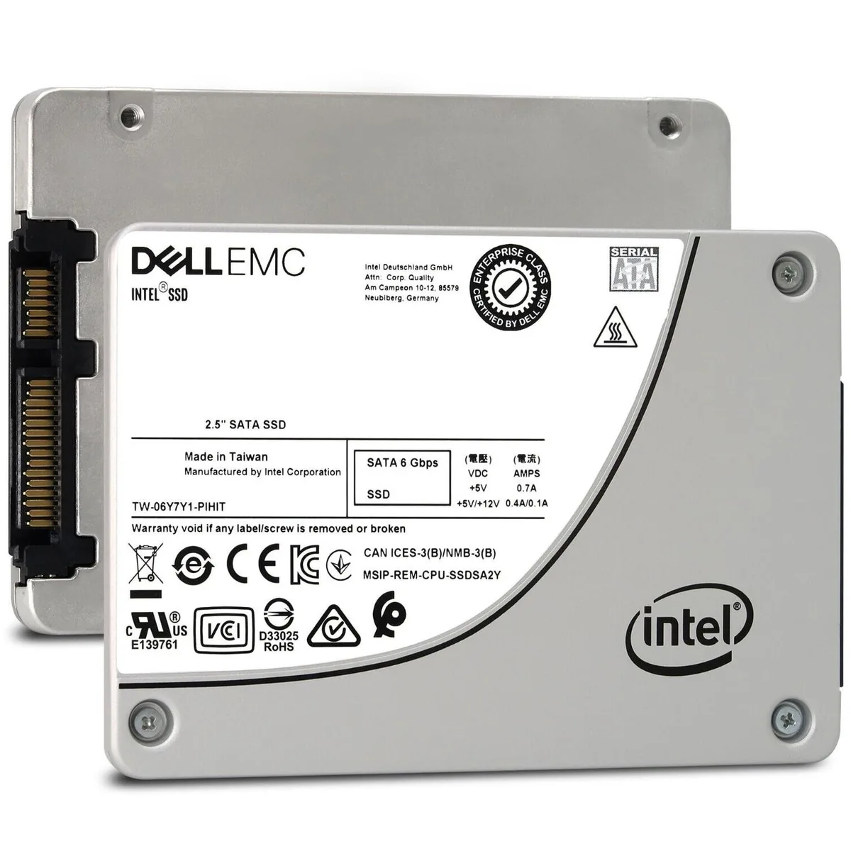 Intel Intel SSDSC2KG960GZ D3-S4620 960GB enterprise SSD — product photo