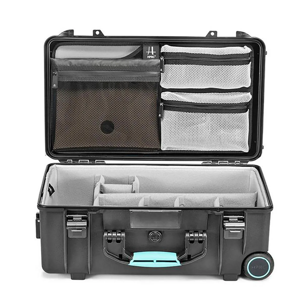 HPRC HPRC 2550 Wheeled Camera Case with Second Skin and Lid Organizer Black Blue Bassano — product photo