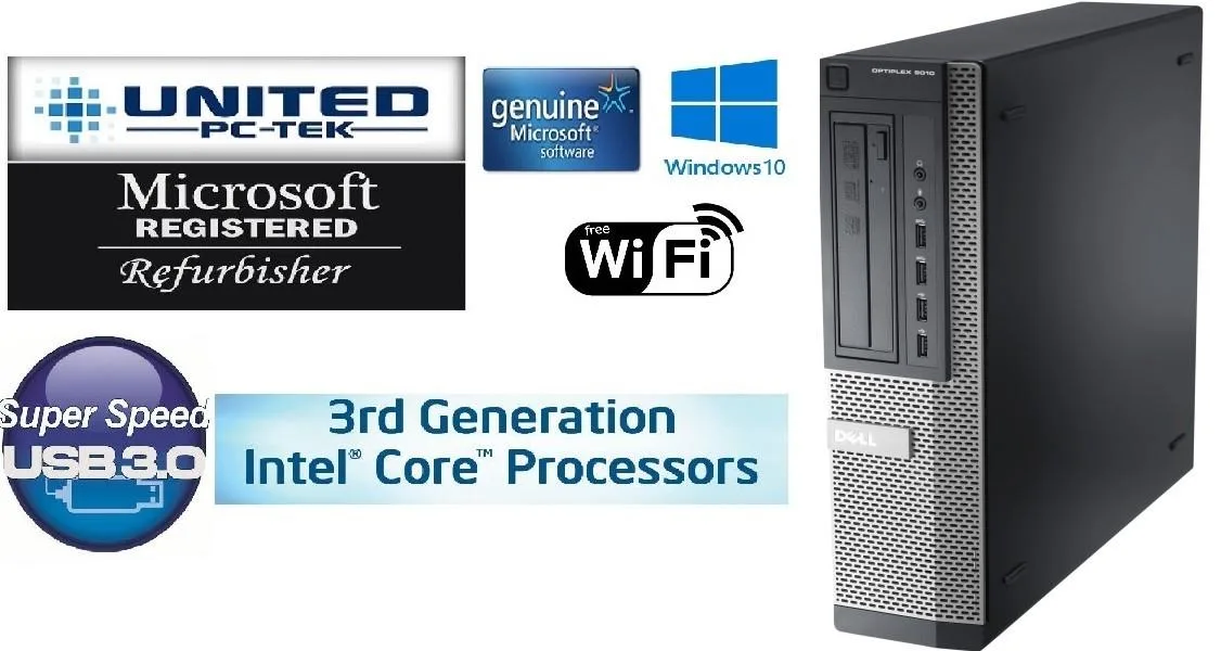 DELL DELL OptiPlex 7010 SFF Desktop i5 3.20GHz 8GB 120GB SSD Windows 10 Pro USB 3.0 — product photo