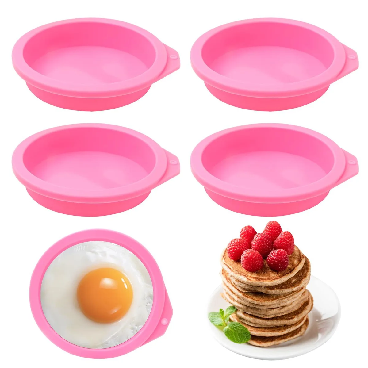  YINARONG Silicone Air Fryer Egg Moulds 4-Pack 1½ — product photo