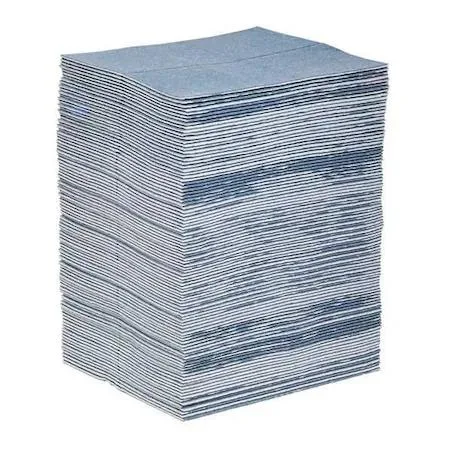 Light blue absorbent mat pad perforated 15 by 19 inches pack of 100
