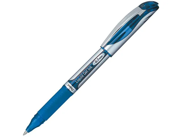 Pentel of America, Ltd. Pentel of America, Ltd. BL57C EnerGel Pen, Medium Point, Metal Tip, Blue Ink — product photo